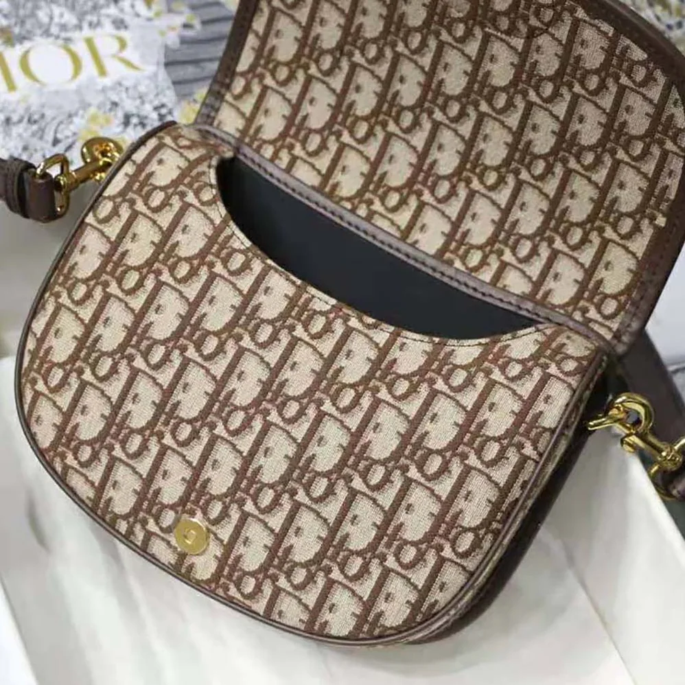 Dior Medium Dior Bobby Bag Brown Dior Oblique Jacquard for Women Dior Medium Dior Bobby Bag Brown Dior Oblique Jacquard for Women
