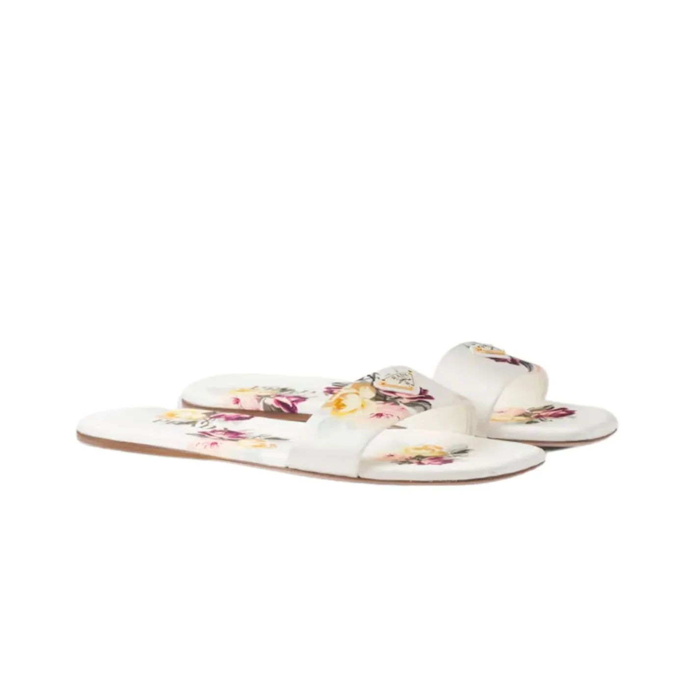 Prada Printed Satin Slides White 1XX355_3LPE_F0627_F_D005