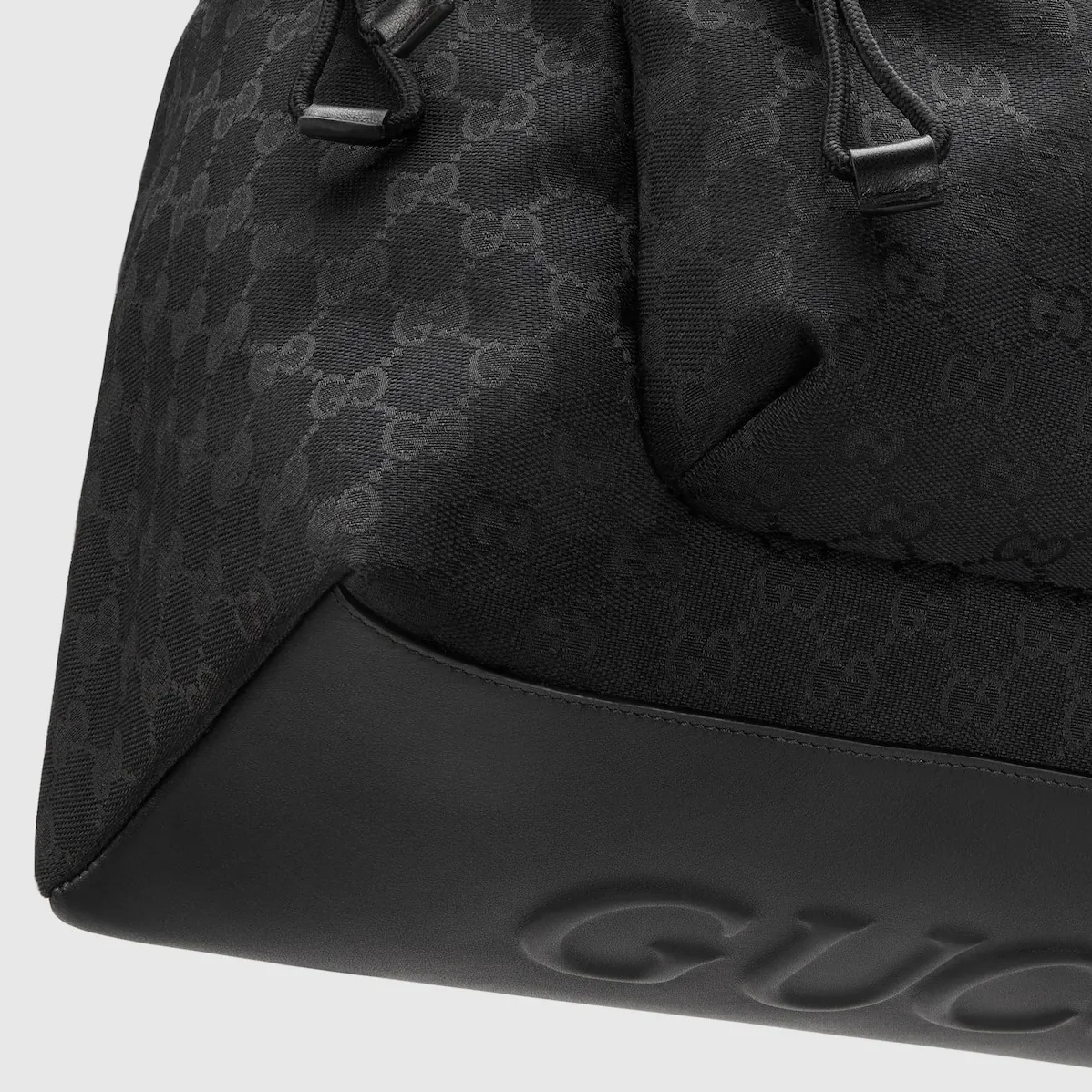 Gucci Medium GG Backpack With Web Black / Gucci Medium GG Backpack With Web Black /