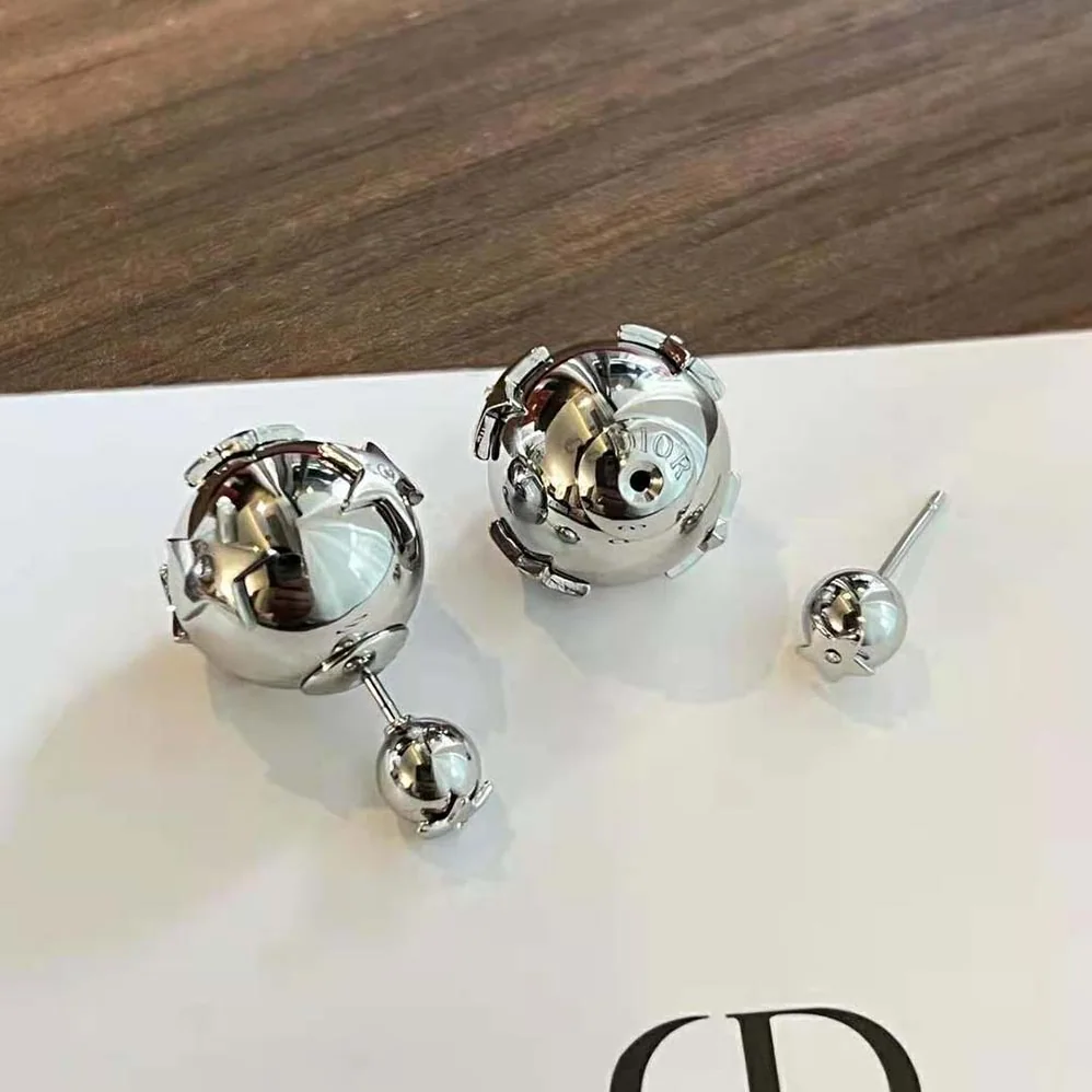Dior Tribales Earrings Silver and Silver for Women in Tone Crystals Dior Tribales Earrings Silver and Silver for Women in Tone Crystals