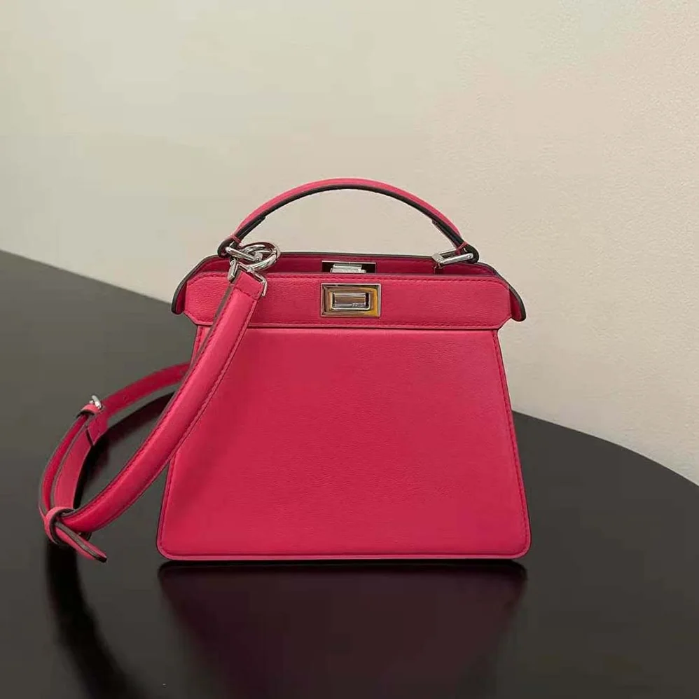 Fendi Peekaboo ISeeU Petite Rose Padded Nappa Leather Bag for Women Fendi Peekaboo ISeeU Petite Rose Padded Nappa Leather Bag for Women