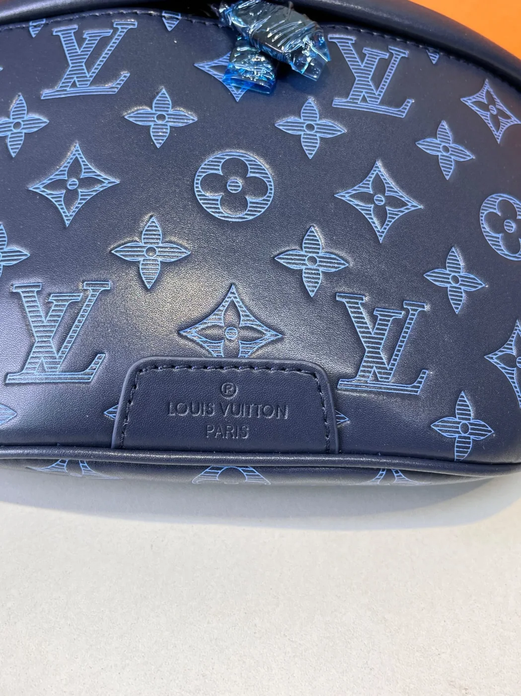 Louis Vuitton Discovery PM Bumbag in Navy Blue Black Hardware Louis Vuitton Discovery PM Bumbag in Navy Blue Black Hardware