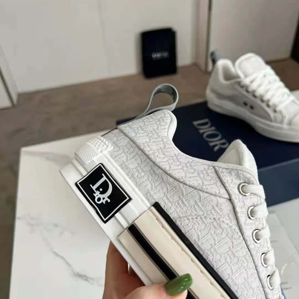 Dior B23 Skater Sneaker Cream Dior Oblique Jacquard for Men