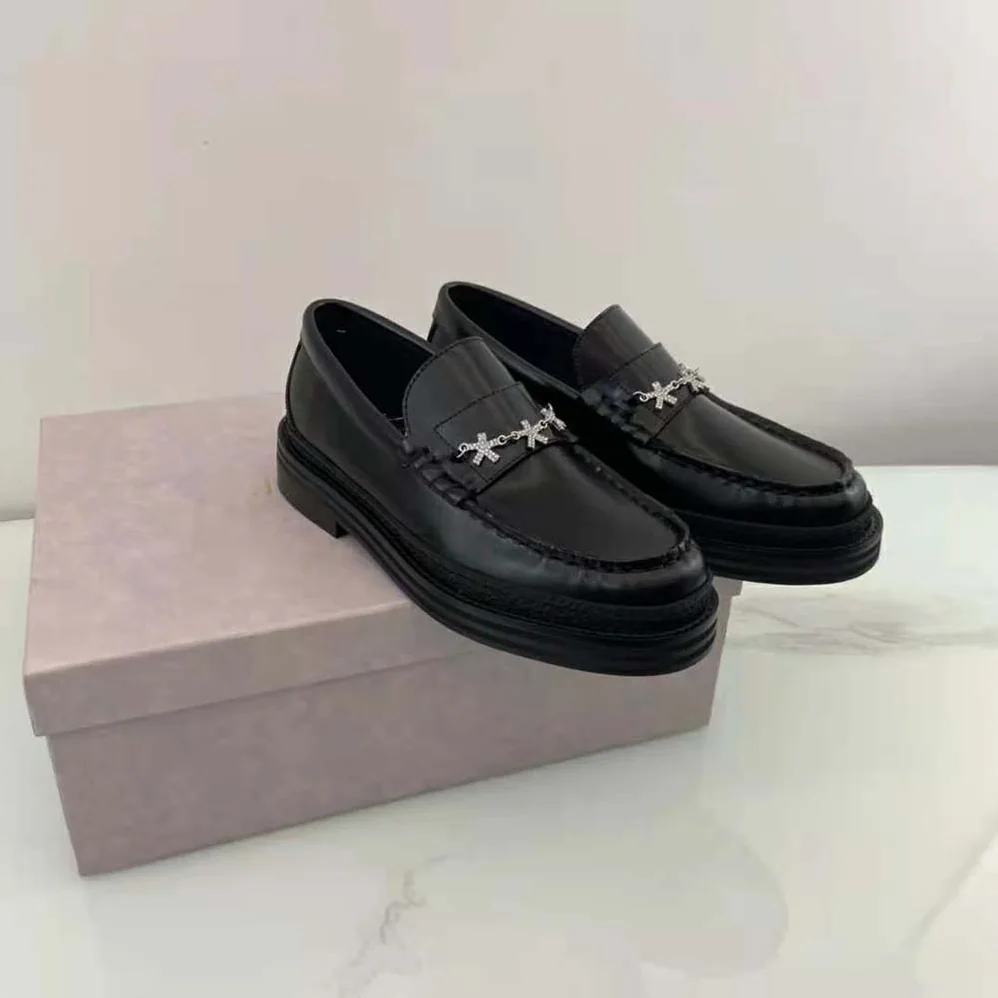 Jimmy Choo Jc Eric Haze Ezra M Black Box Calf Loafers with Eric Haze Star Chain for Men Jimmy Choo Jc Eric Haze Ezra M Black Box Calf Loafers with Eric Haze Star Chain for Men