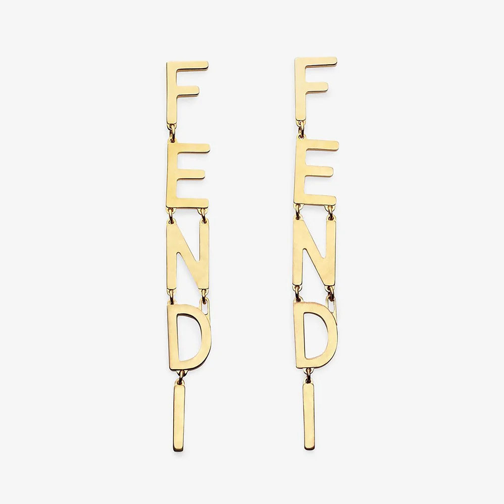 Fendi Signature Gold for Women in color Earrings