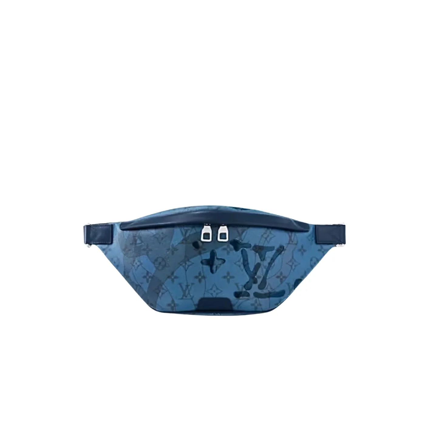 Louis Vuitton Discovery Bumbag in Blue Silver Hardware Louis Vuitton Discovery Bumbag in Blue Silver Hardware