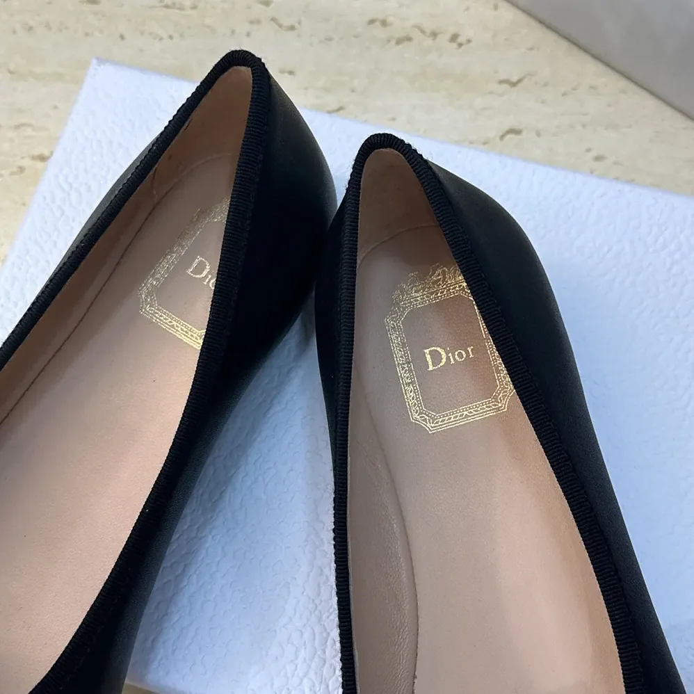 Dior J'Adior Ballet Flat Black Lambskin for Women