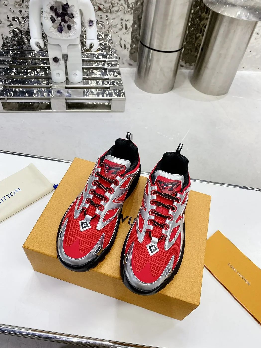 Louis Vuitton LV Runner Tatic Sneaker Red for Men