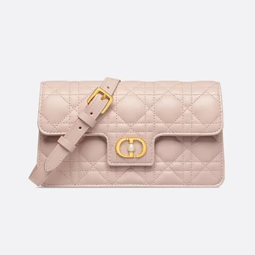Dior Jolie Mini Bag Powder Pink Cannage Lambskin for Women Dior Jolie Mini Bag Powder Pink Cannage Lambskin for Women
