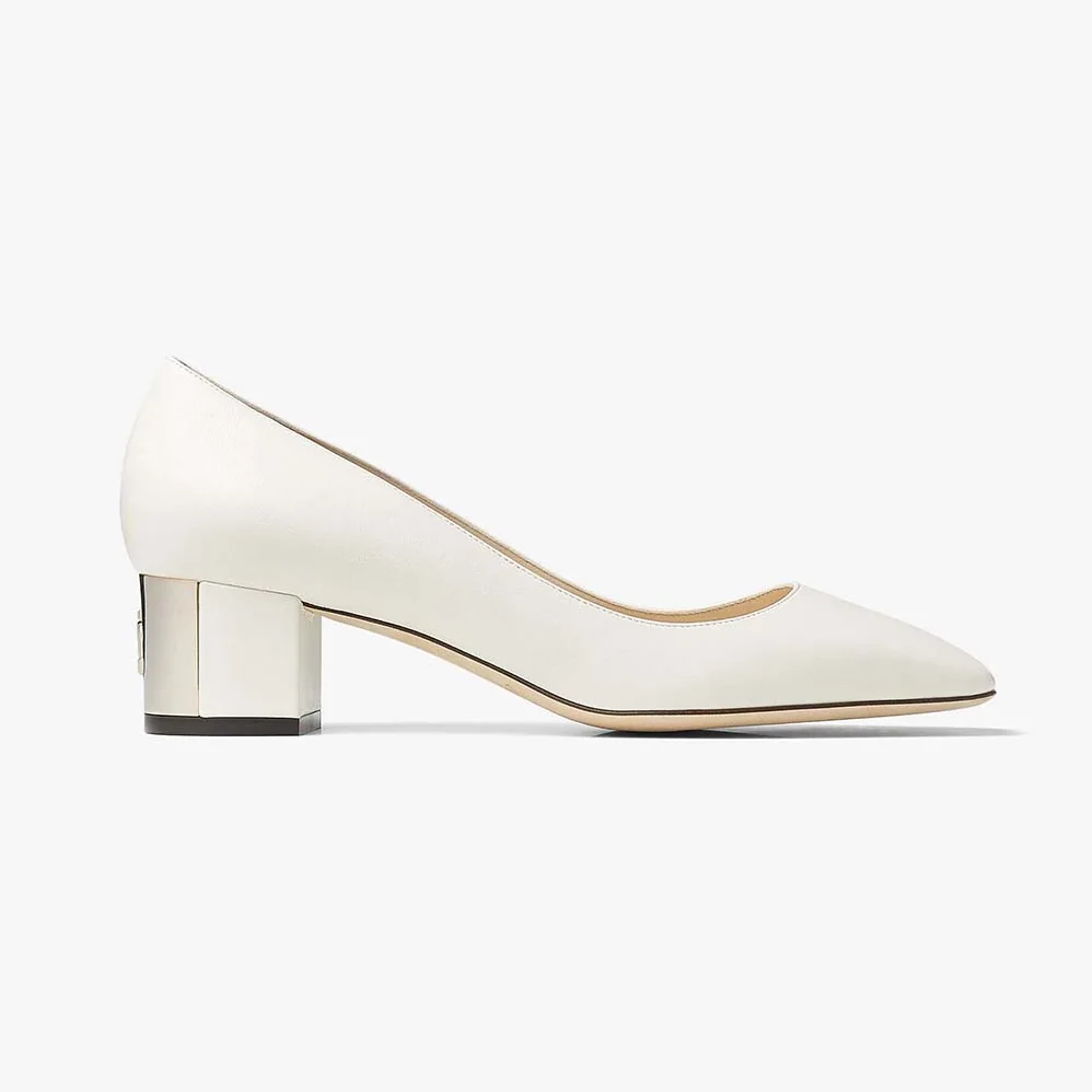 Jimmy Choo Rydea Pump 45 Latte Nappa Leather Pumps for Women