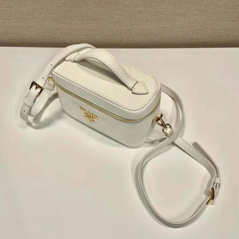 Prada Leather Mini-Bag for Women in White