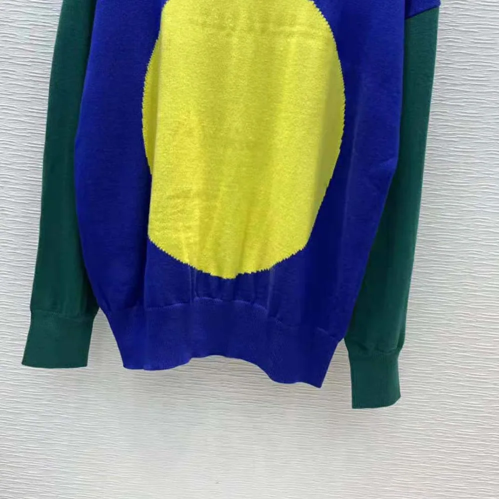Loewe Circle Intarsia Sweater in Wool for Women