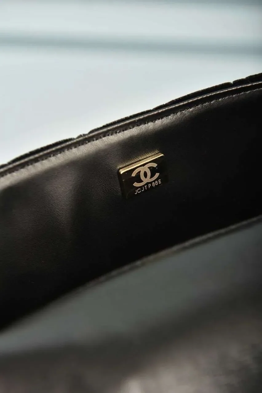 Black Mini Bag with Handle and Flap