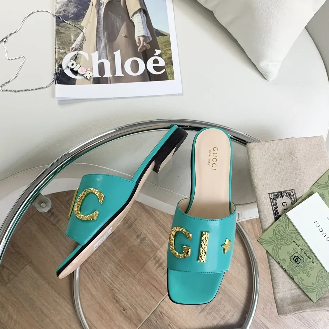 Gucci ‘Gucci' Slide Jade Green for Women