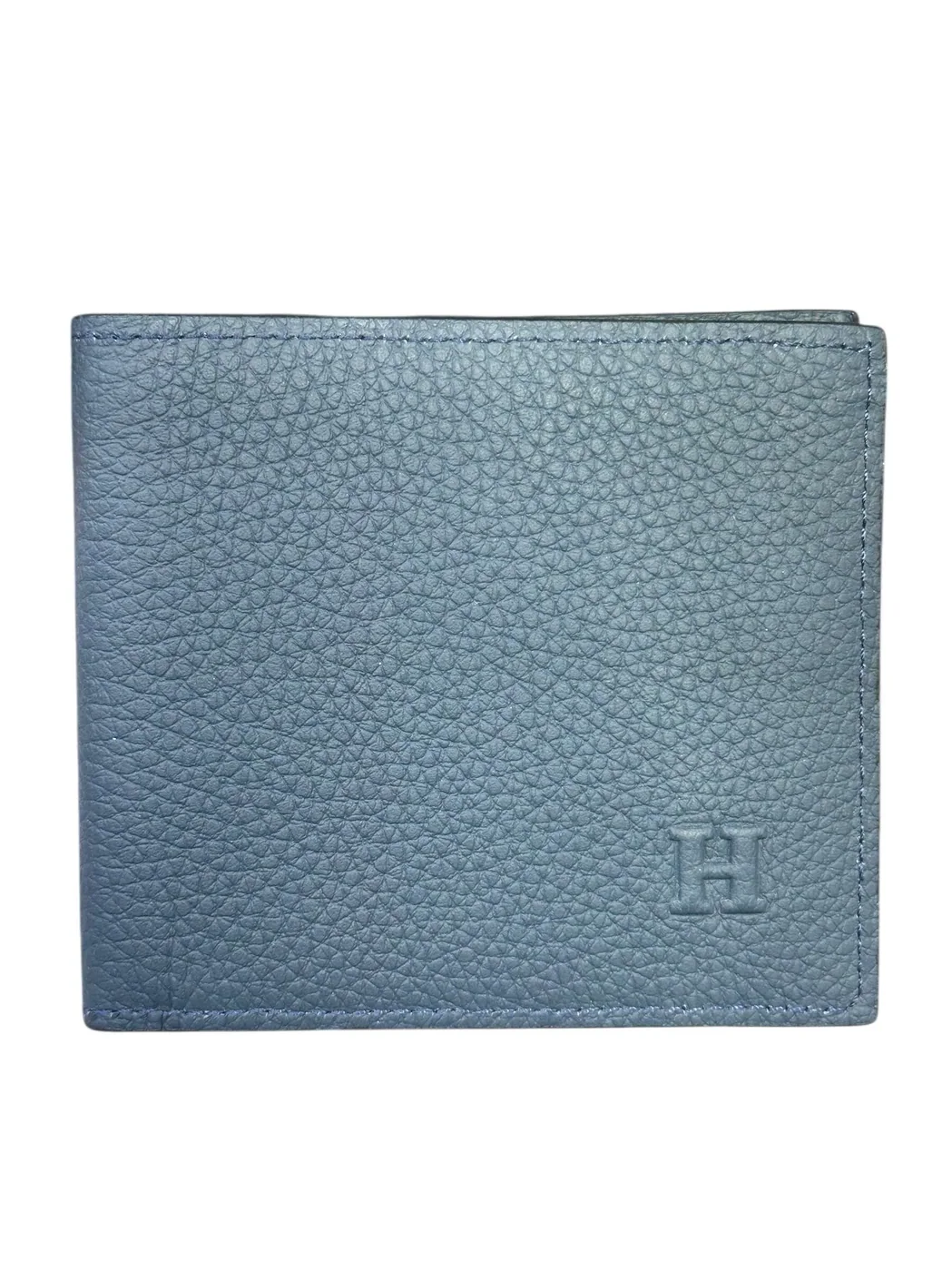 Amazing Navy Blue Leather Wallet for Men's