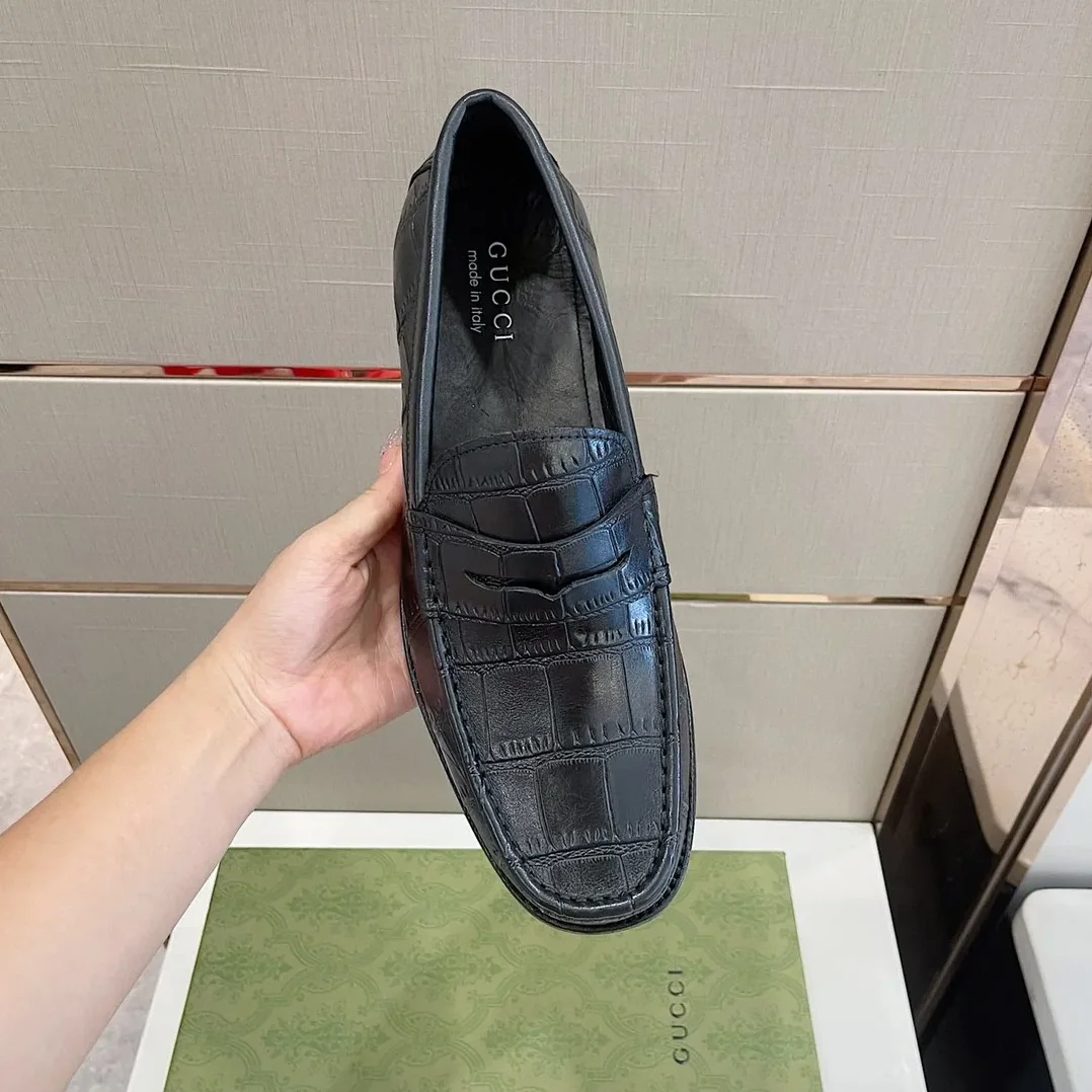 Gucci Horsebit Crocodile Loafer Black 0GQ00 Gucci Horsebit Crocodile Loafer Black 0GQ00