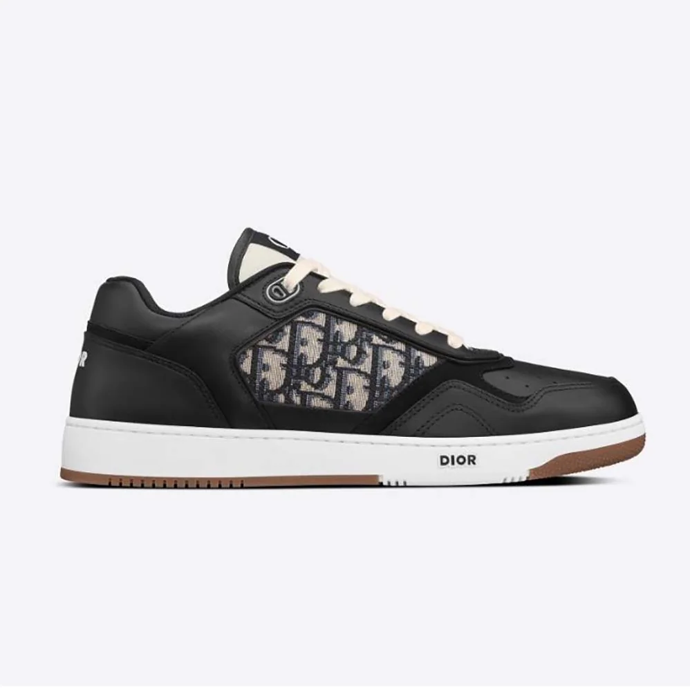 Dior B27 Low-Top Sneaker Smooth Calfskin with Dior Oblique Jacquard for Men in Black Dior B27 Low-Top Sneaker Smooth Calfskin with Dior Oblique Jacquard for Men in Black