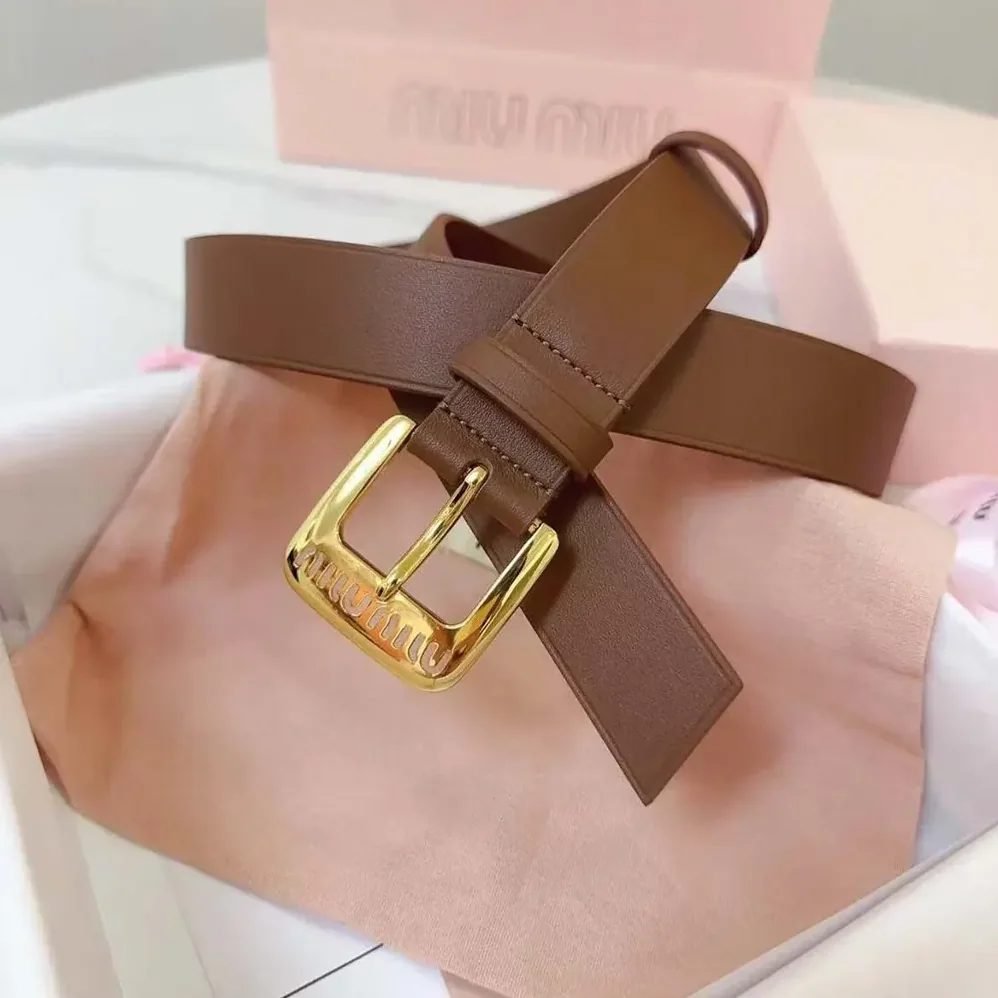 Miu Miu Nappa Leather Belt for Women