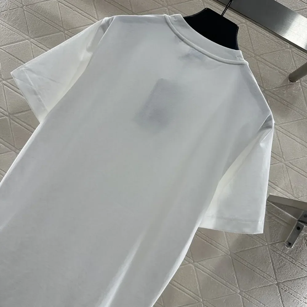 Burberry EKD Check Cotton T-shirt for Men in White Burberry EKD Check Cotton T-shirt for Men in White