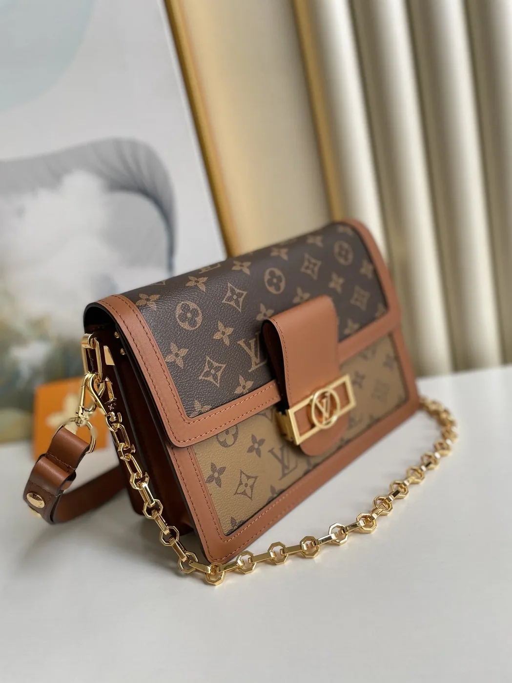 Louis Vuitton Dauphine MM Monogram And Monogram Reverse Canvas By Nicolas Ghesquière For The Cruise Collection, Handbags