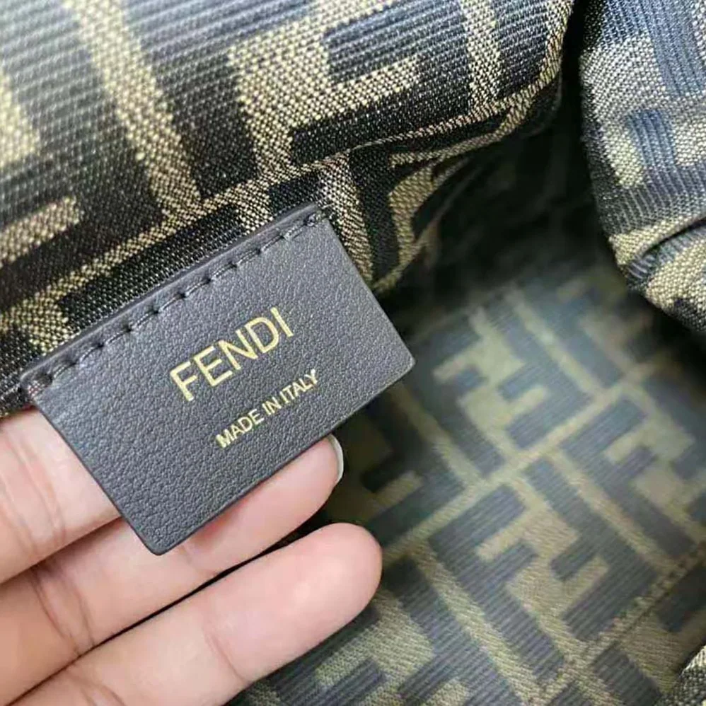 Fendi First Small Dark Green Leather Bag for Women