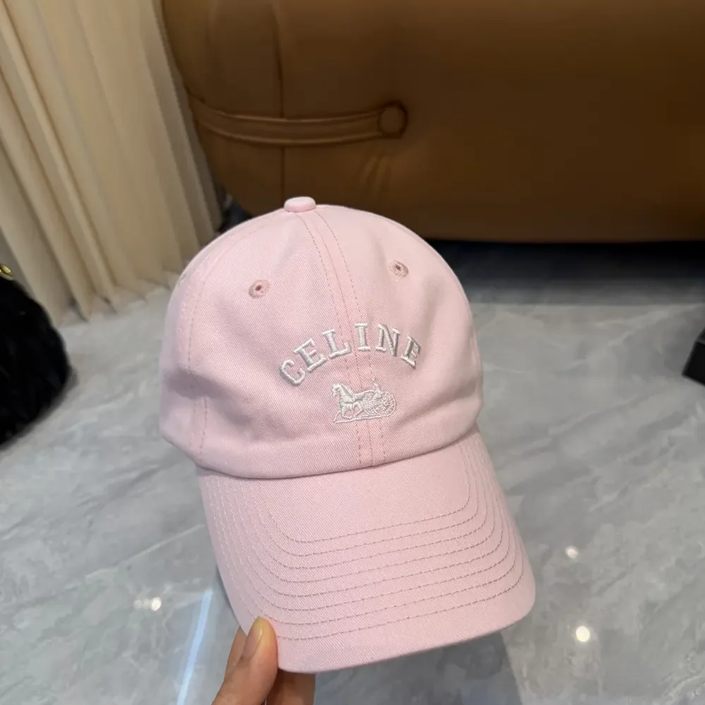 Celine Richelieu Cap In Cotton Twill for Women in Pink Celine Richelieu Cap In Cotton Twill for Women in Pink