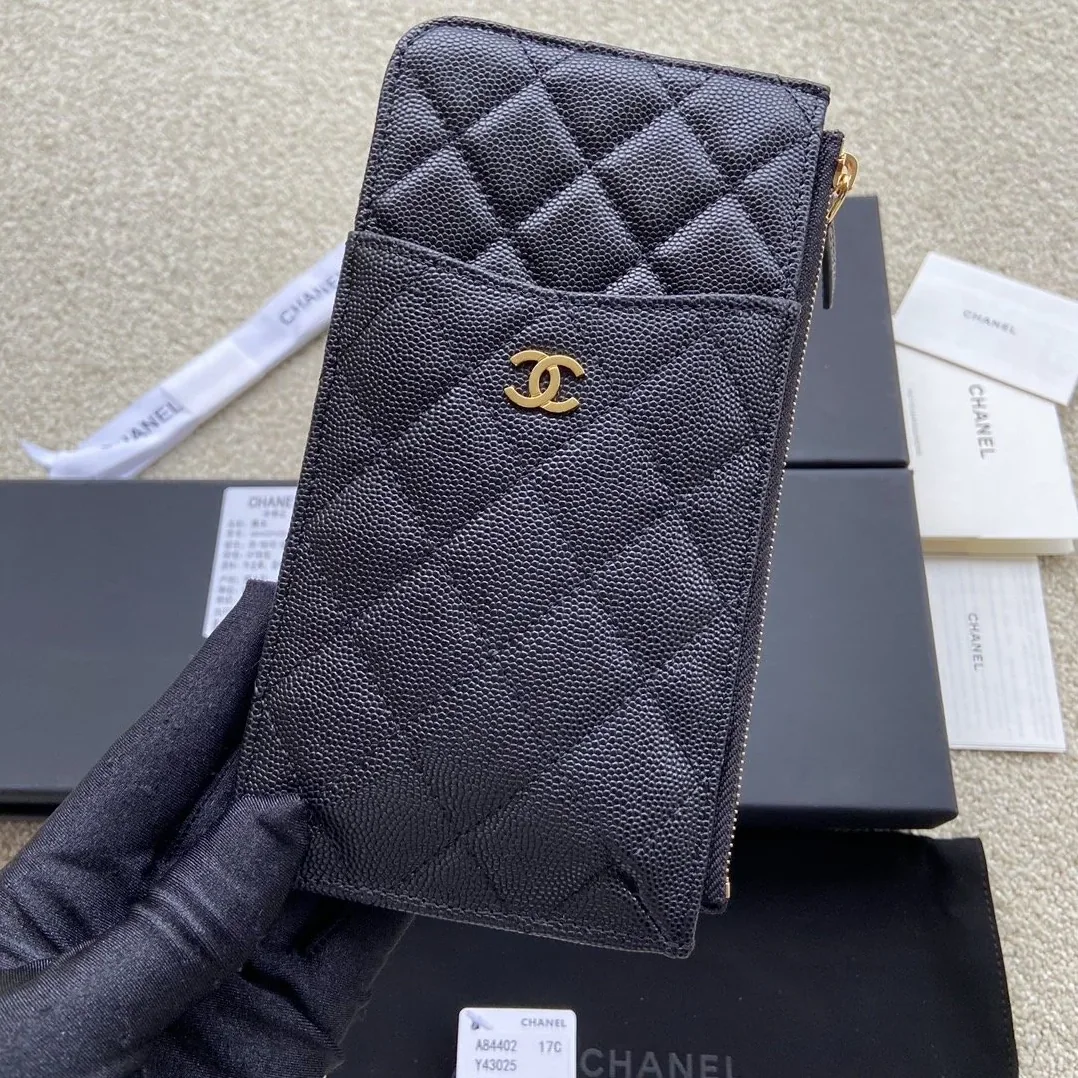 Chanel CO-CO Mini Pouch Wallet in Gold Hardware Black Chanel CO-CO Mini Pouch Wallet in Gold Hardware Black