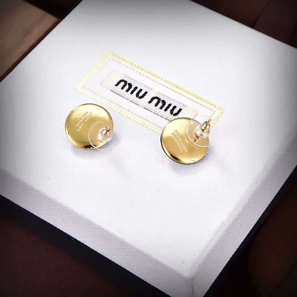 Miu Miu Plexiglas and Metal Earrings for Women Miu Miu Plexiglas and Metal Earrings for Women