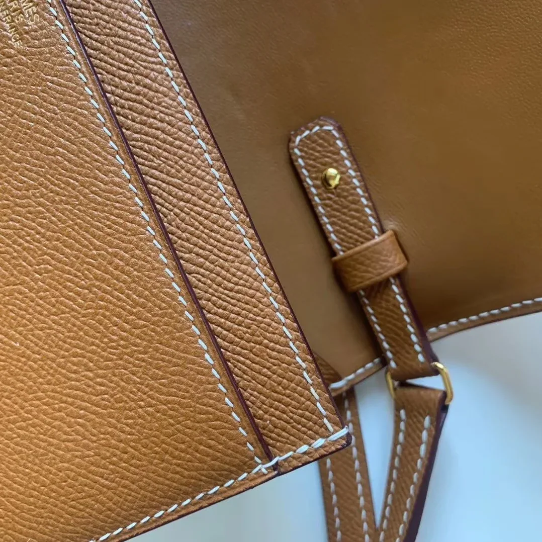 Hermes Constance Togo Long Wallet in Gold Toned Hardware Brown Hermes Constance Togo Long Wallet in Gold Toned Hardware Brown
