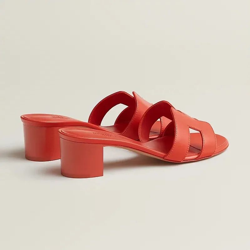 Hermes Oasis Sandals Orange Capucine 7K340