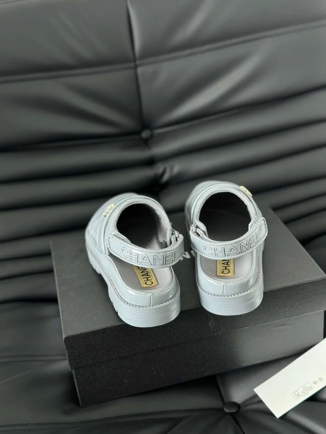 Chanel Velcro Sandal Jade Green Chanel Velcro Sandal Jade Green