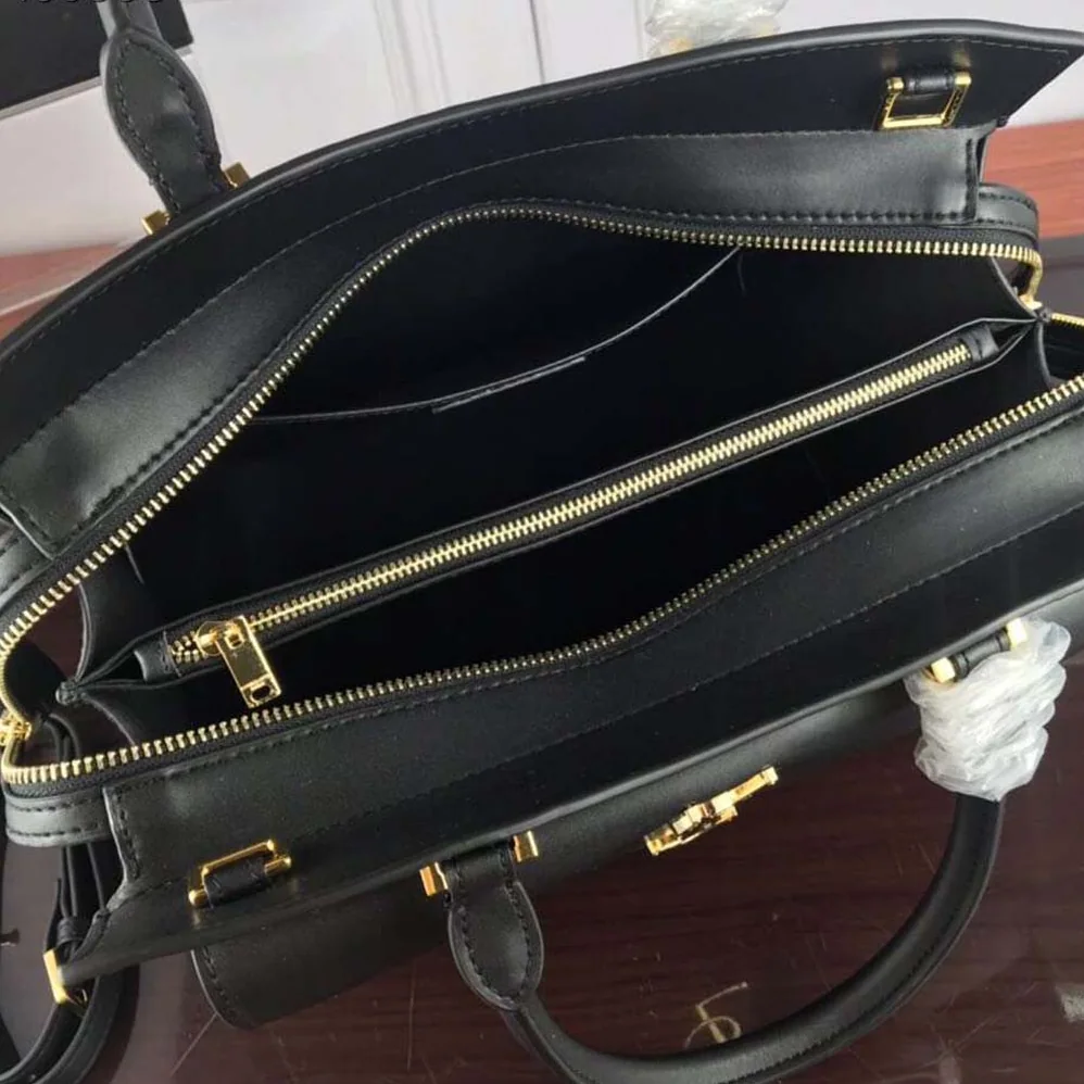 Saint Laurent YSL Uptown Medium Tote Shiny Smooth for Women in Black Saint Laurent YSL Uptown Medium Tote Shiny Smooth for Women in Black
