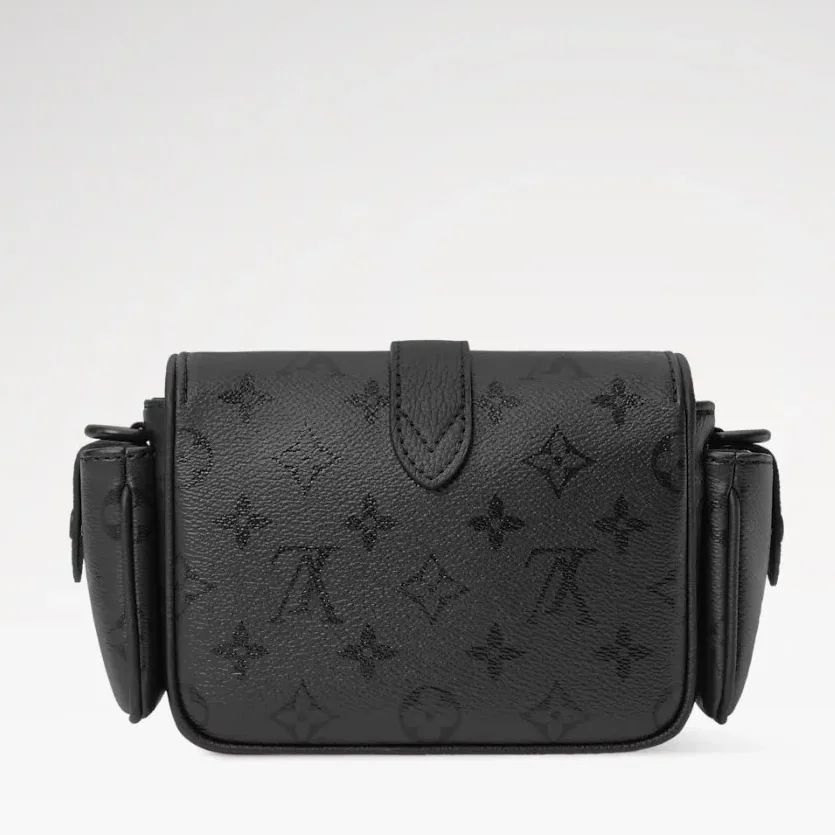 Louis Vuitton Cargo Wearable Wallet Crossbody / Black Monogram Midnight Black Hardware
