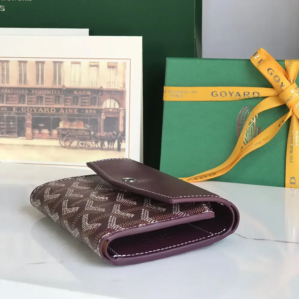 Goyard Saint Gabrie Wallet for Unisex in Maroon