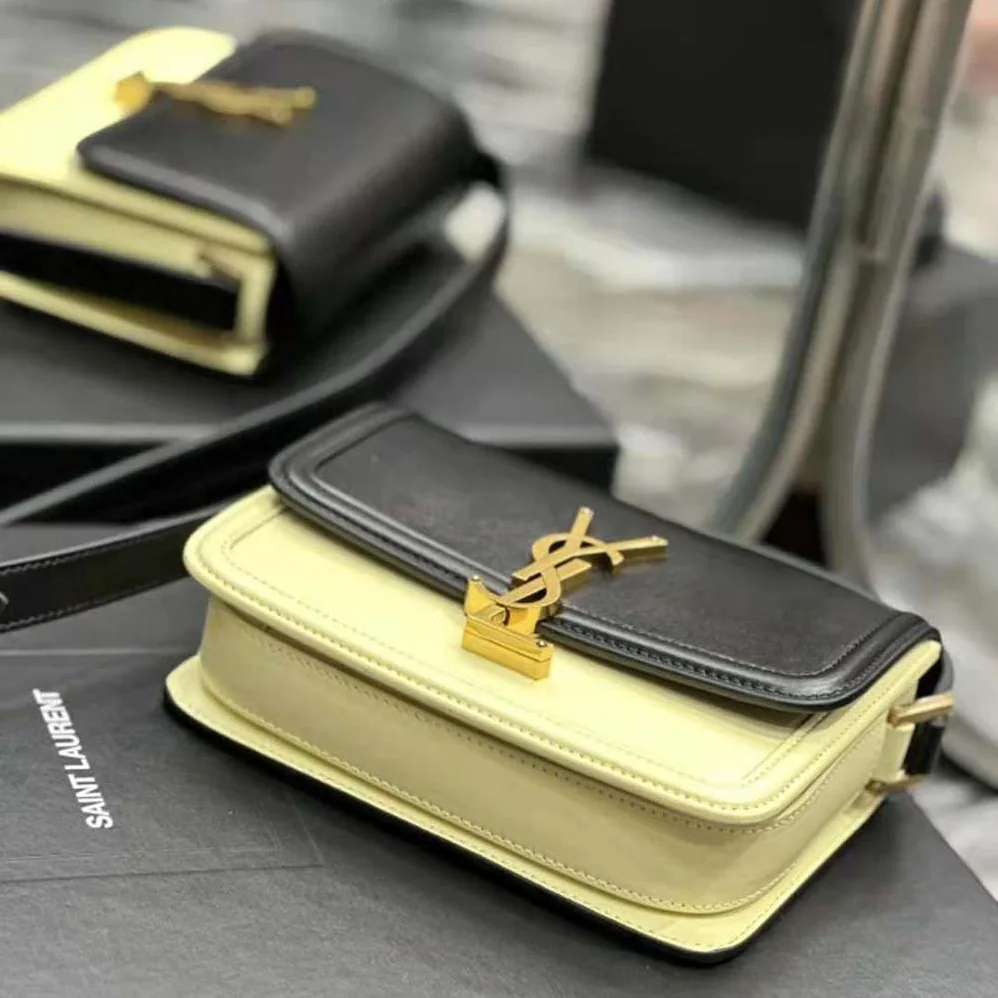 Saint Laurent YSL Solferino Medium Satchel in Box Saint Laurent Leather for Women Saint Laurent YSL Solferino Medium Satchel in Box Saint Laurent Leather for Women