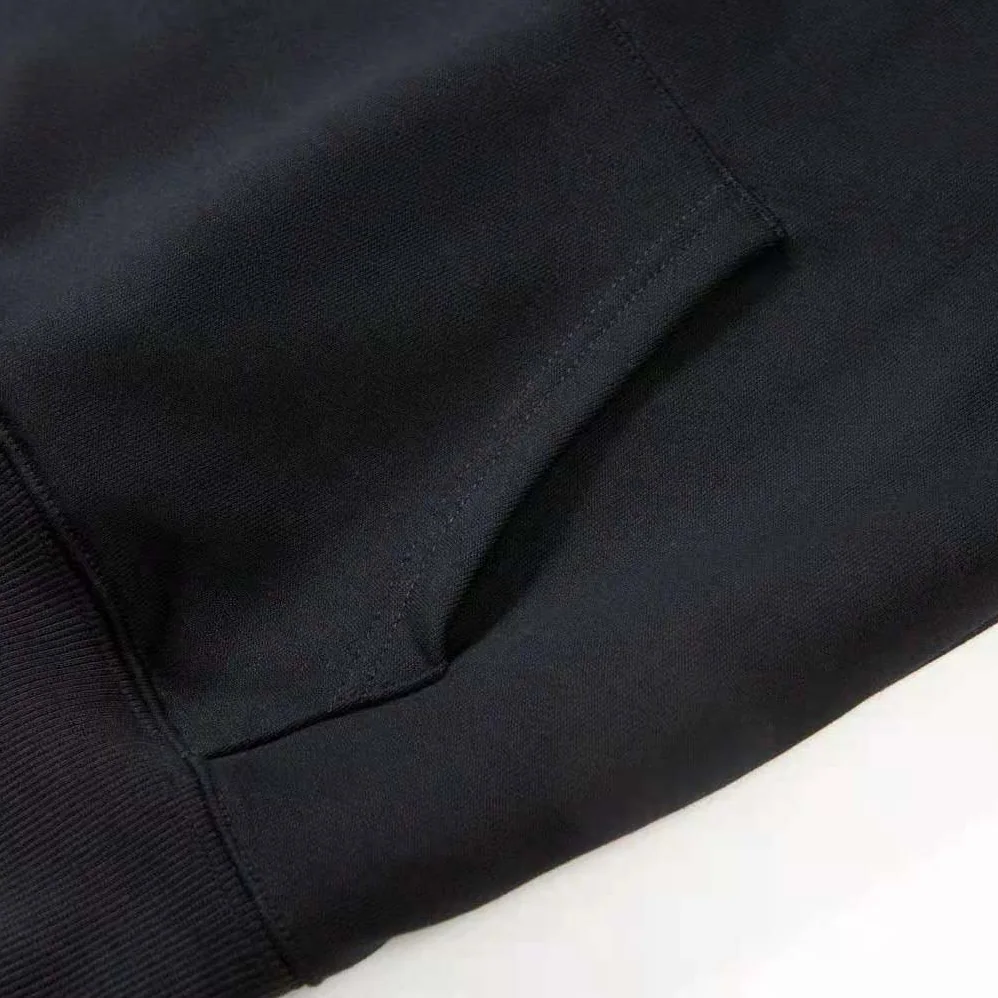 Dior Christian Dior Couture Hooded Sweatshirt Black Cotton Fleece for Women Dior Christian Dior Couture Hooded Sweatshirt Black Cotton Fleece for Women