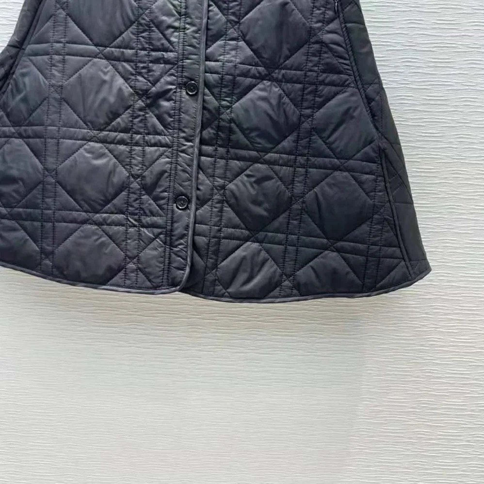 Dior Macrocannage Miniskirt Black Quilted Technical Taffeta for Women Dior Macrocannage Miniskirt Black Quilted Technical Taffeta for Women