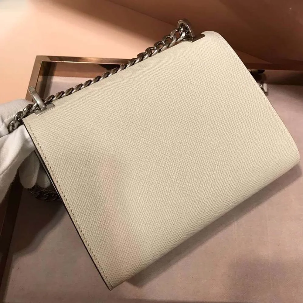 Prada Monochrome Saffiano Leather Bag for Women in Beige Prada Monochrome Saffiano Leather Bag for Women in Beige