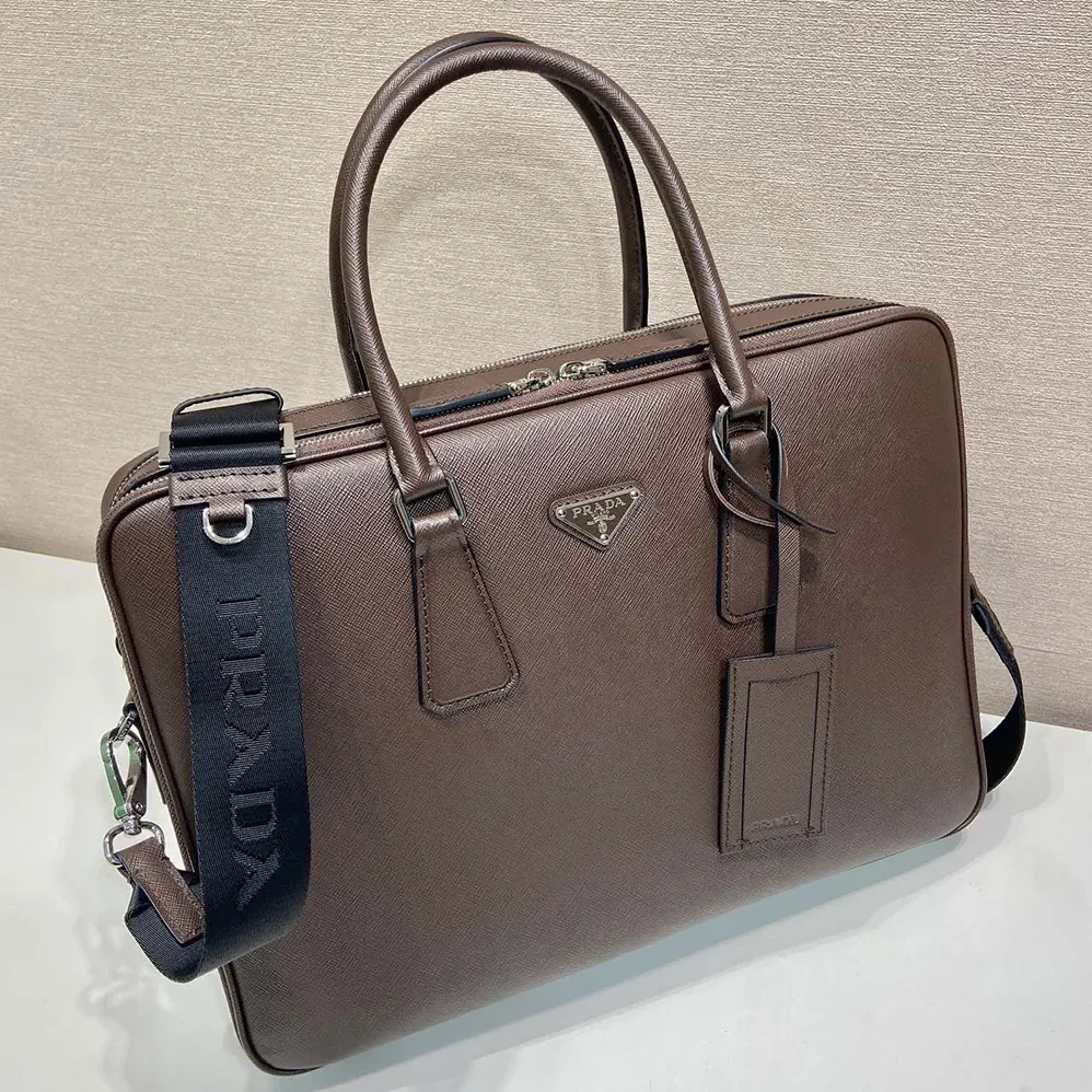 Prada Saffiano Leather Briefcase for Men Prada Saffiano Leather Briefcase for Men