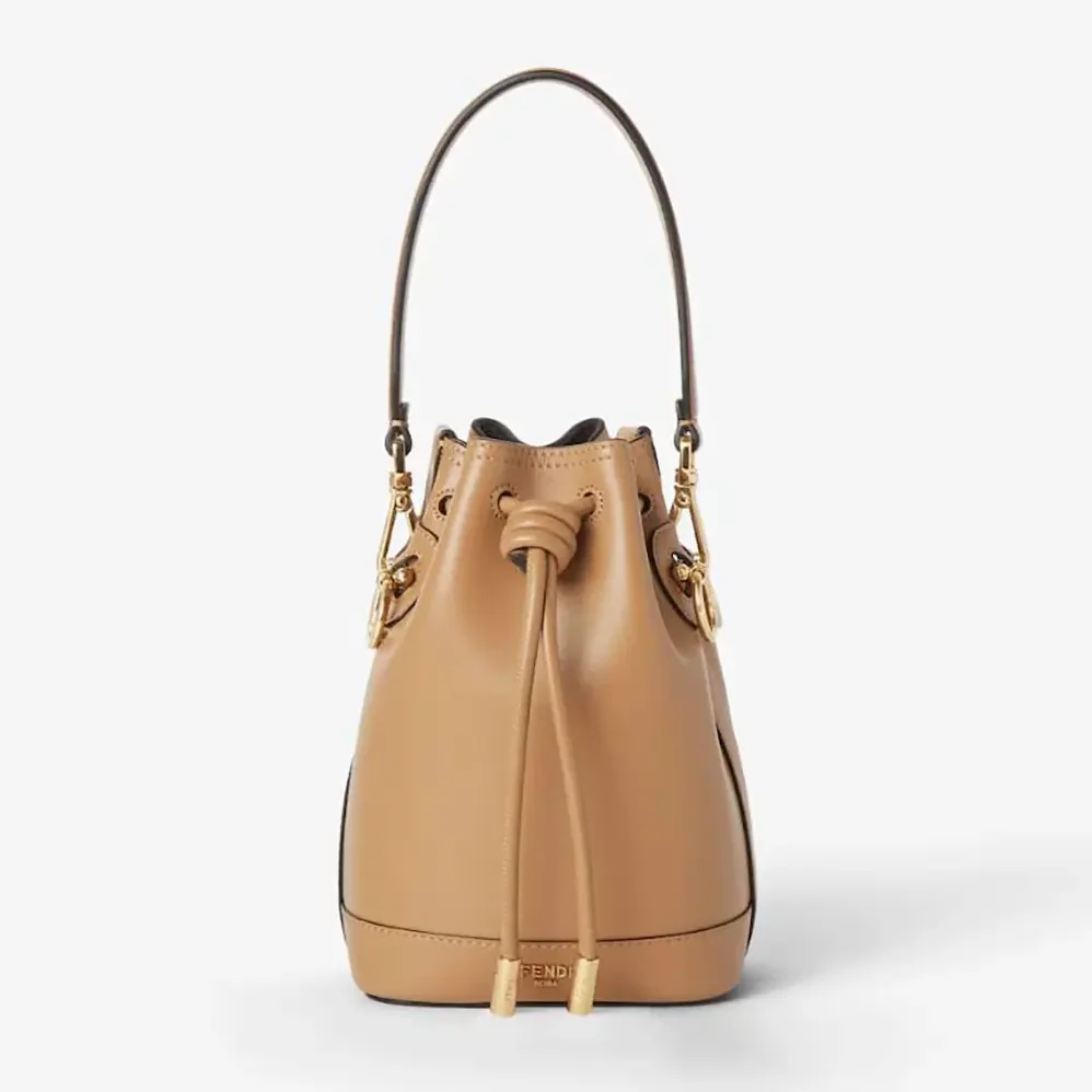Fendi Mon Tresor Cappuccino Leather Mini for Women in bag