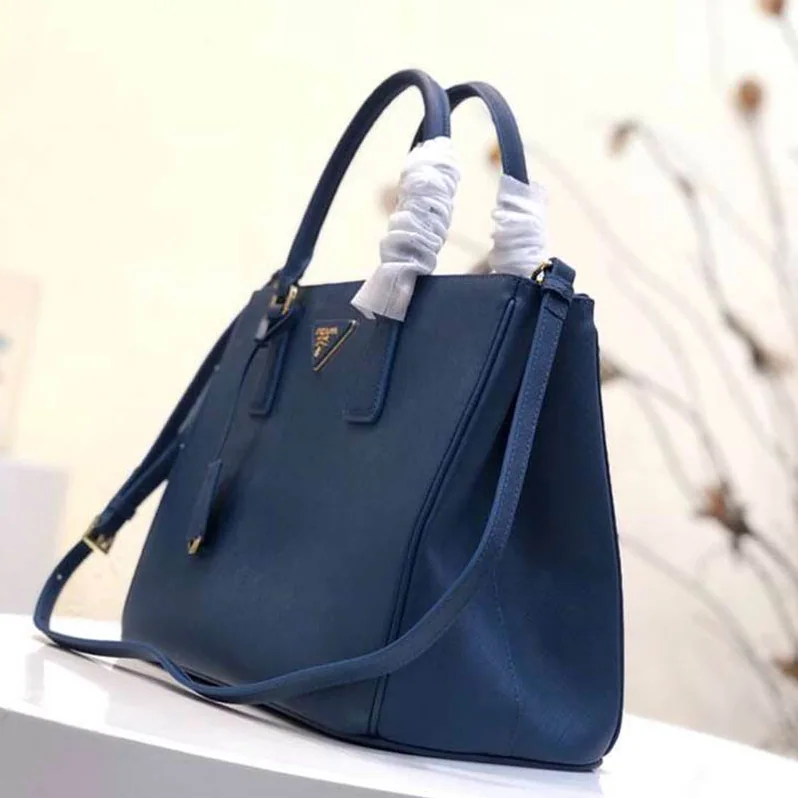 Prada Prada Galleria Bag in Saffiano Leather for Women in Blue