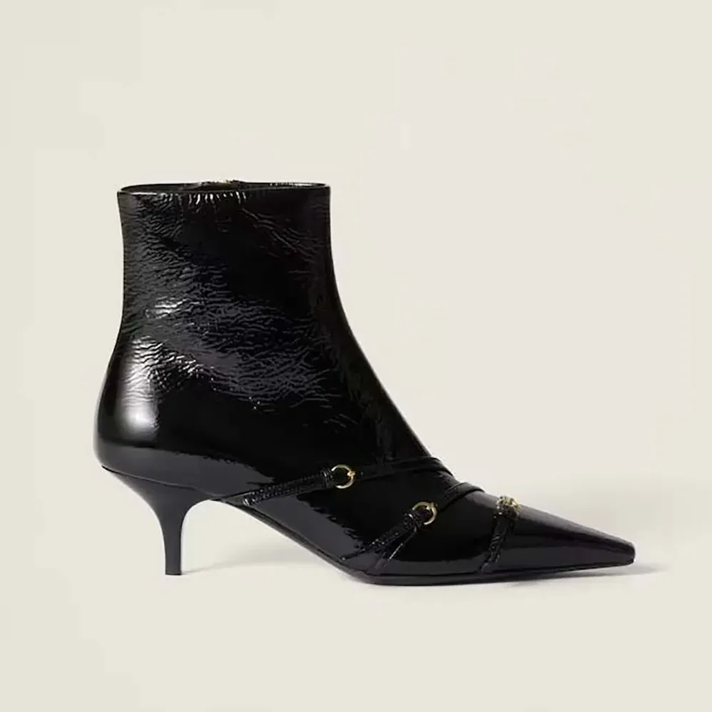 Miu Miu Naplak Booties for Women in Black