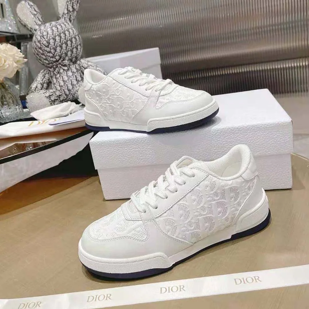 Dior One Sneaker White Dior Oblique Perforated Calfskin for Unisex Dior One Sneaker White Dior Oblique Perforated Calfskin for Unisex