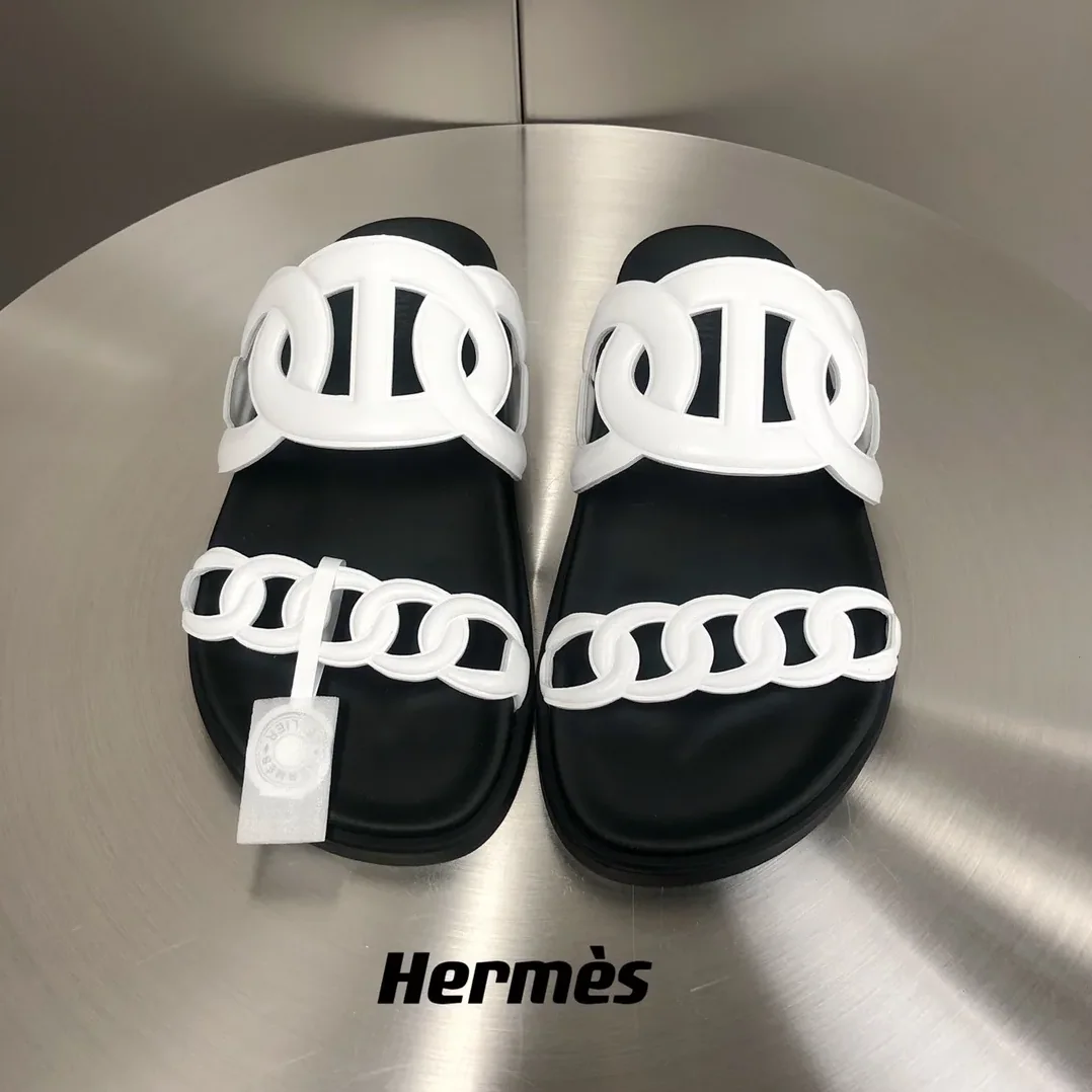 Hermes Extra Sandal White