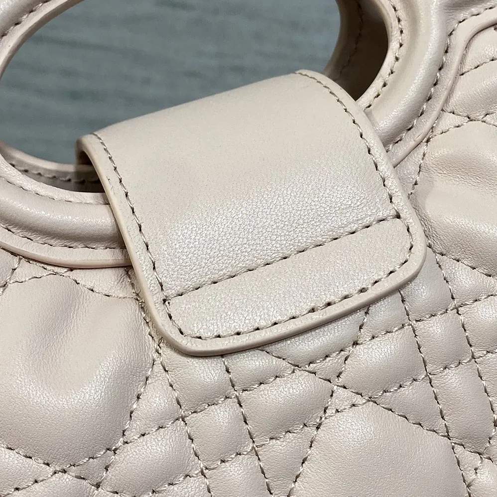 Dior Jolie Top Handle Mini Bag Powder Pink Cannage Lambskin for Women Dior Jolie Top Handle Mini Bag Powder Pink Cannage Lambskin for Women