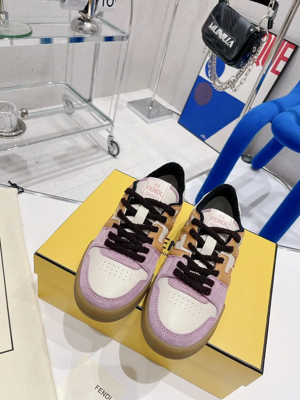 Fendi Match Pink Low Tops 8E8252AI1NF1H1C