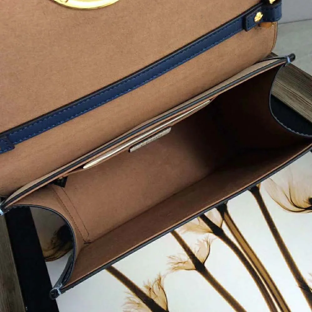 Fendi Kan I F Pale Blue Leather Bag with Exotic Details for Women Fendi Kan I F Pale Blue Leather Bag with Exotic Details for Women