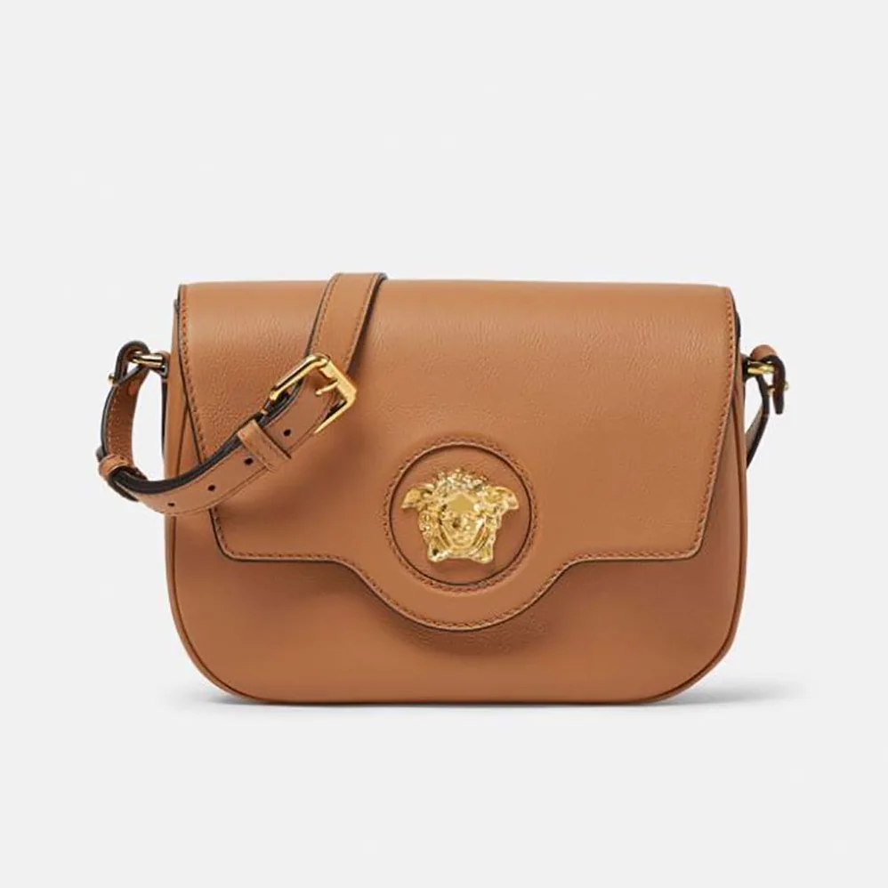 Versace La Medusa Shoulder Bag for Women in Brown Versace La Medusa Shoulder Bag for Women in Brown