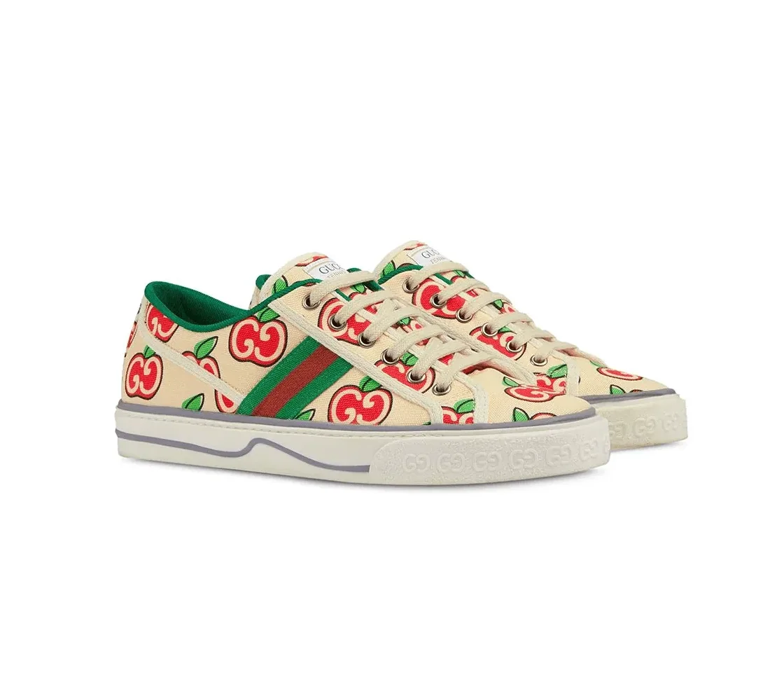 Tennis 1977 Apple Print Sneakers