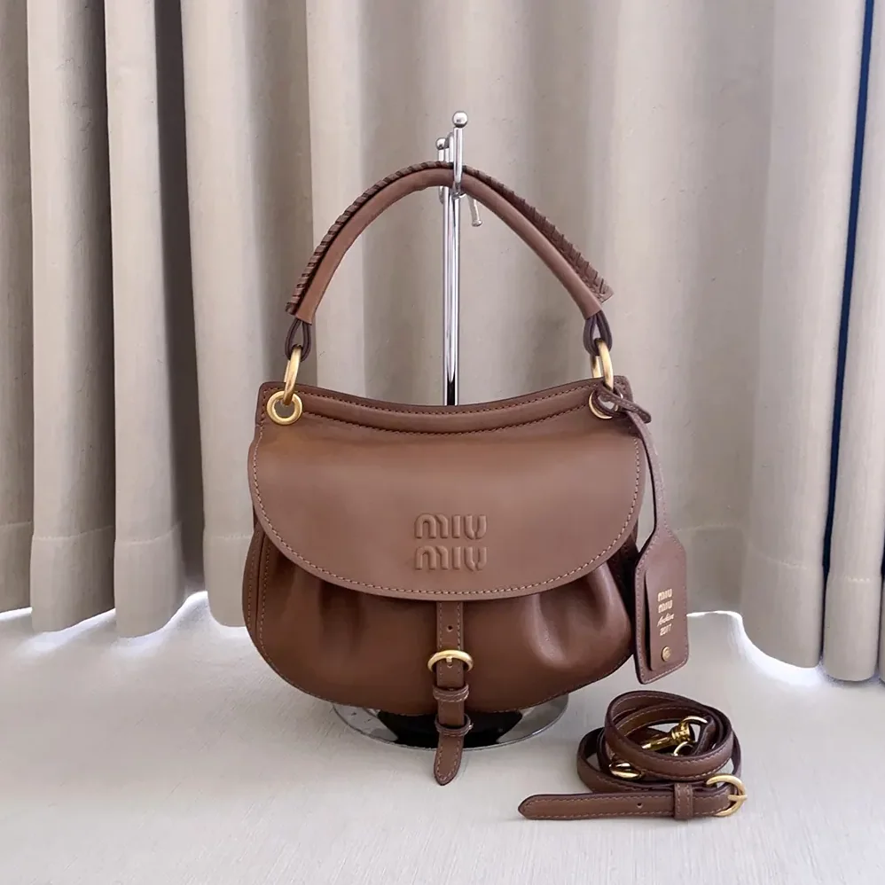Miu Miu Rendez-Vous Nappa Leather Bag Oak for Women Miu Miu Rendez-Vous Nappa Leather Bag Oak for Women